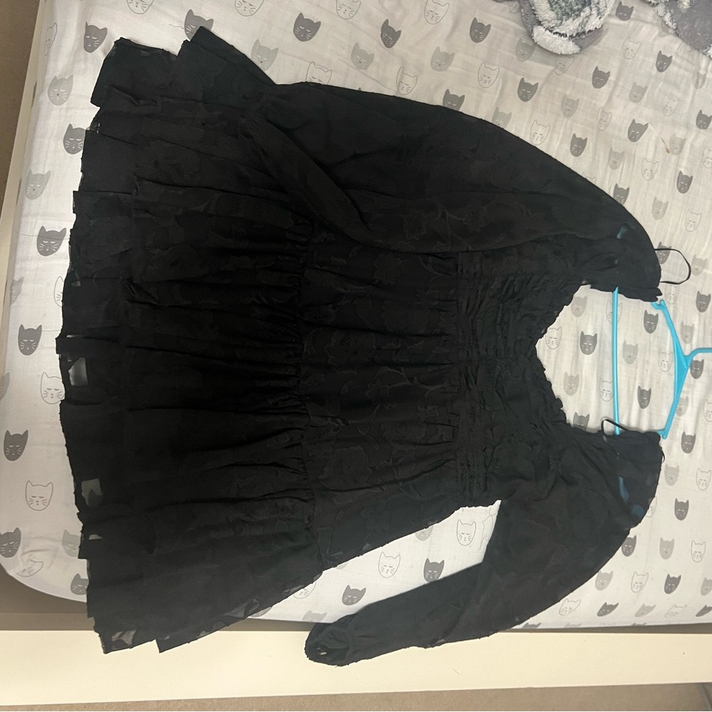 alterd state clairyn Black Long-Sleeve Dress